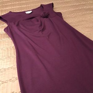 Karin Stevens dress, purple, polyester blend, 10